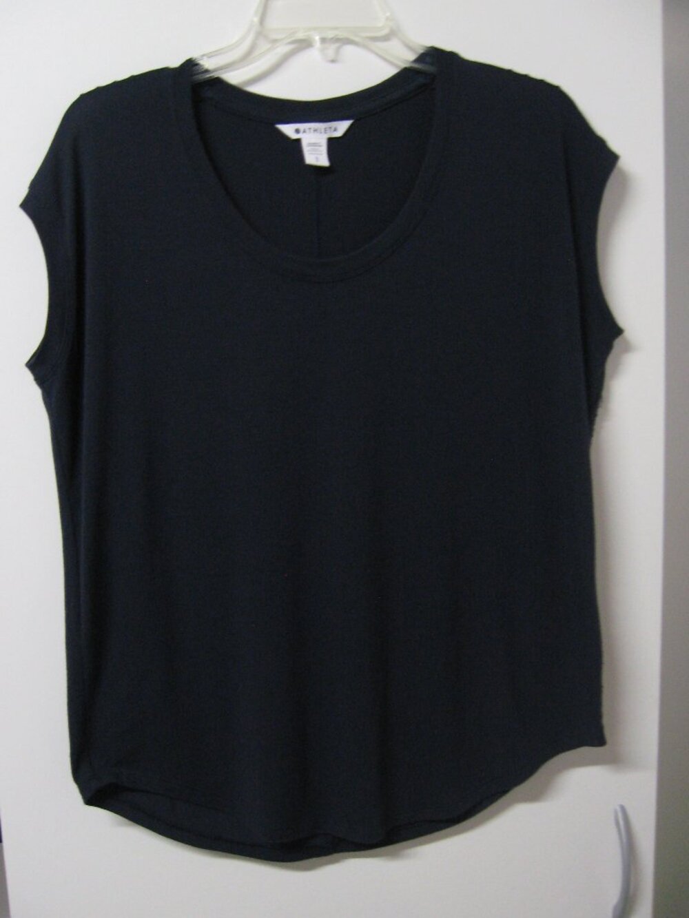 Athleta Women's Navy Cloudlight Stratus Cap Sleeve Tee Size S